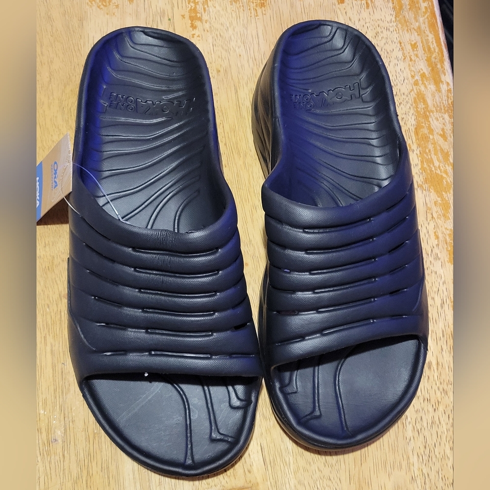 NEW Hoka One One Ora Recovery Slides Men's Size 10 Comfort Sandals Flip Flops